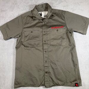 Unless‎ Collective RDJ Dream Cars Work Shirt Olive Green Robert Downey Jr Mens M